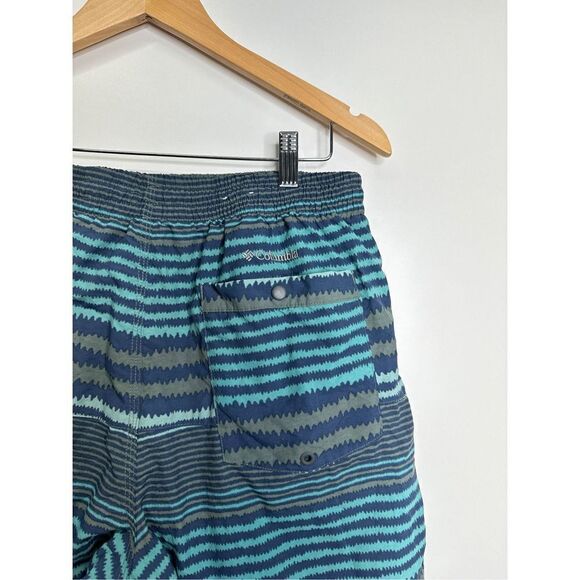 Columbia Shorts Mens Blue/Gray Drawstring Omni Shield Sportswear Size Medium - Picture 4 of 5